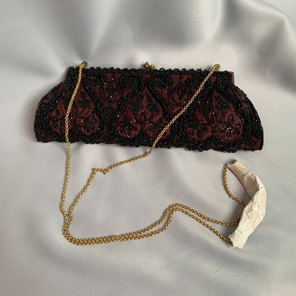 Moyna New York Vintage Style Beaded Evening Clutch - Picture 4 of 11